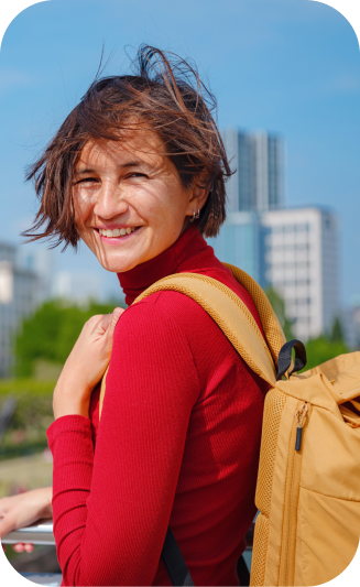 Happy traveler Sarah H.