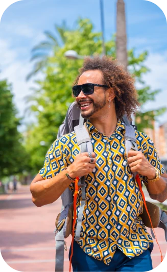 Happy traveler John D.